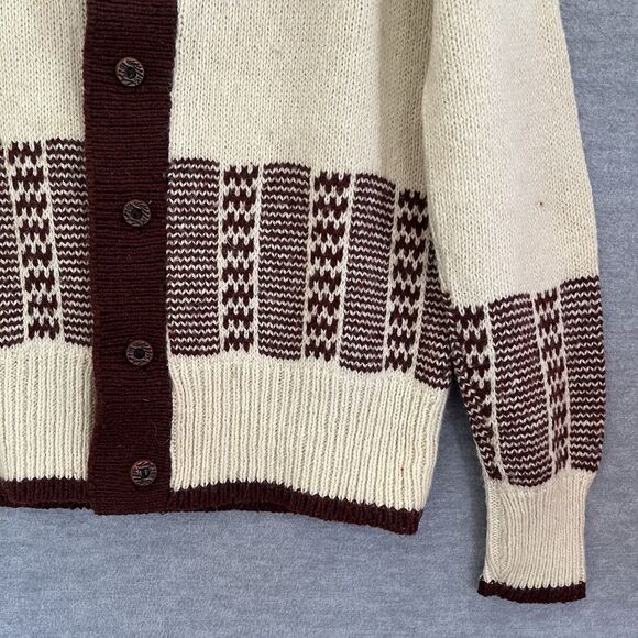 Royal Clan McGregor Nordic Wool Cardigan Sweater Mens M Shawl Collar Heritage - Picture 4 of 9